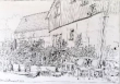 Weststadt - Dorf 2, Bleistift auf Papier, ca. 30 x 40 cm