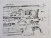 "Alb Maschine 1 (Strickmaschine)" Bleistift aufPapier, ca. 20 x 30 cm, 2020