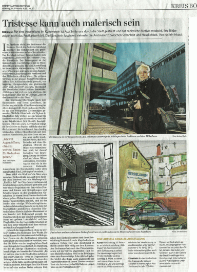 Artikel in der Stuttgarter Zeitung