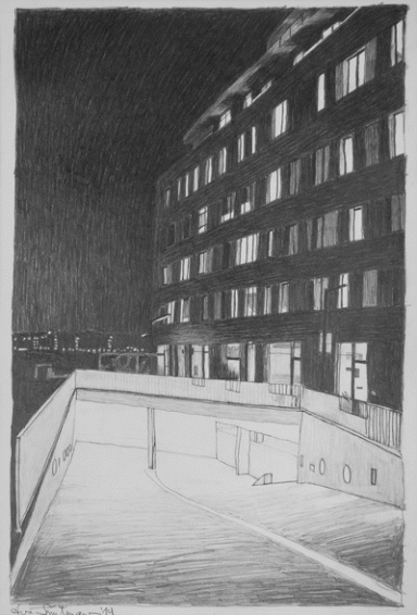 "Flugfeld bei Nacht"